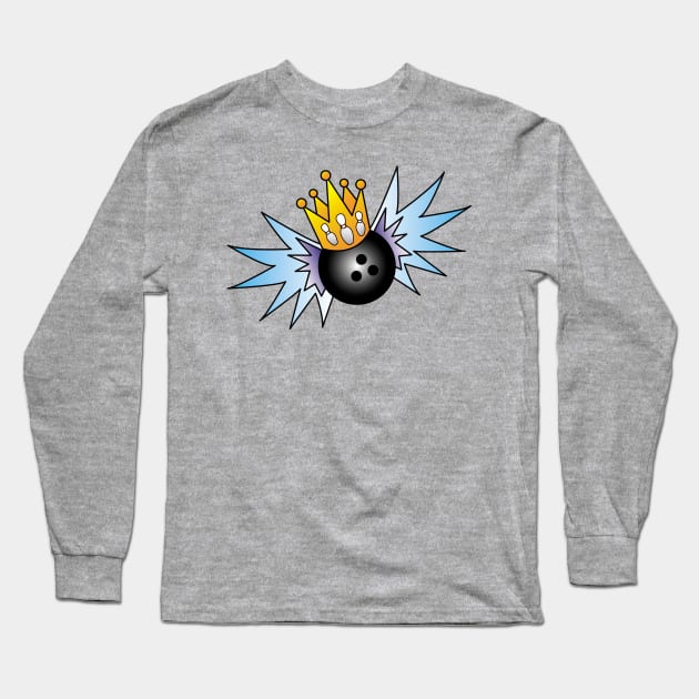 King of the Lanes Long Sleeve T-Shirt by OrneryDevilDesign